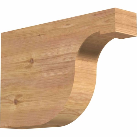 Ekena Millwork Del Monte Smooth Rafter Tail, Western Red Cedar, 3 1/2"W x 12"H x 18"L RFT04X12X18DEL00SWR
